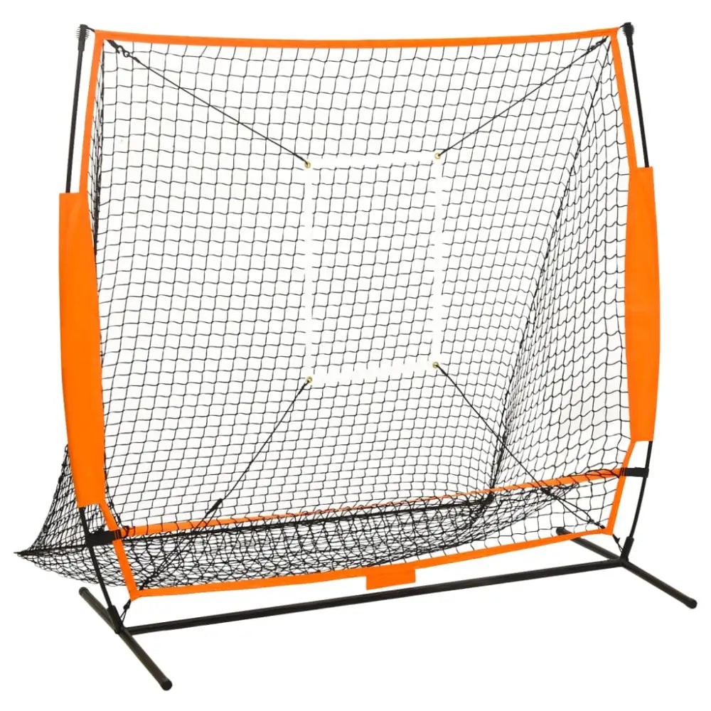 Honkbaltrainingsnet 174x76x158,5 cm zwart - honkbal en softbal