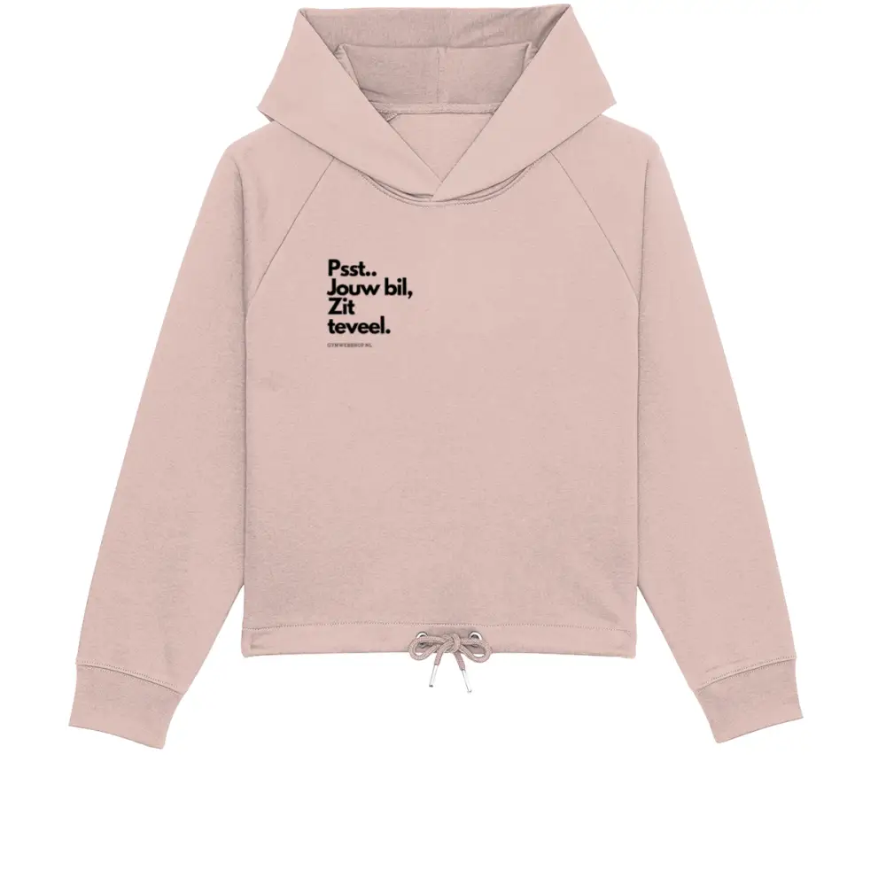 Hoodie Fitness Gympink - X-Small / Cream Heather Pink - Dames