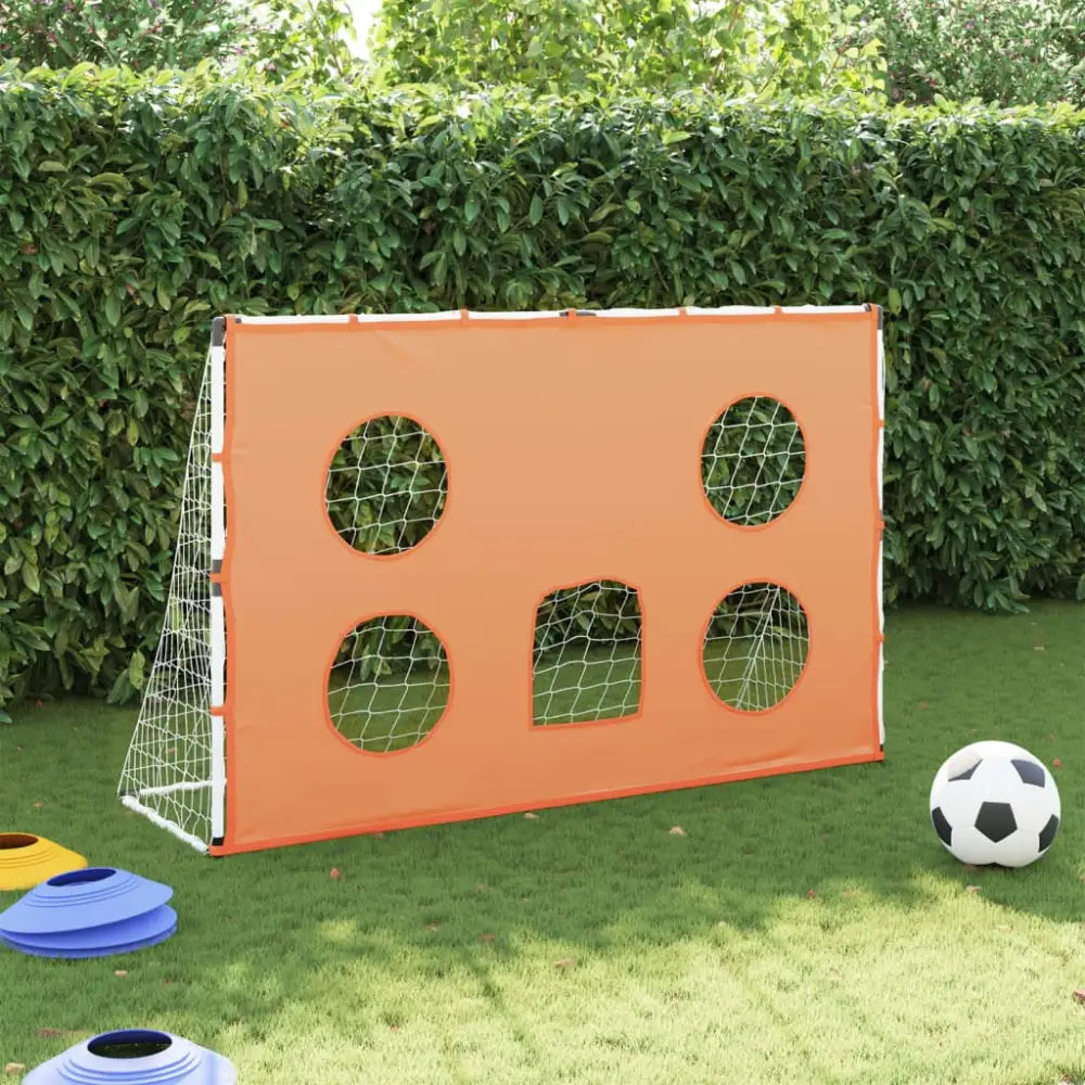 Kindervoetbaldoel met doelmat en bal 182x62x118 cm - voetbaldoelen & -netten