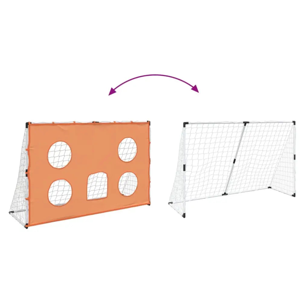 Kindervoetbaldoel met doelmat en bal 182x62x118 cm - voetbaldoelen & -netten