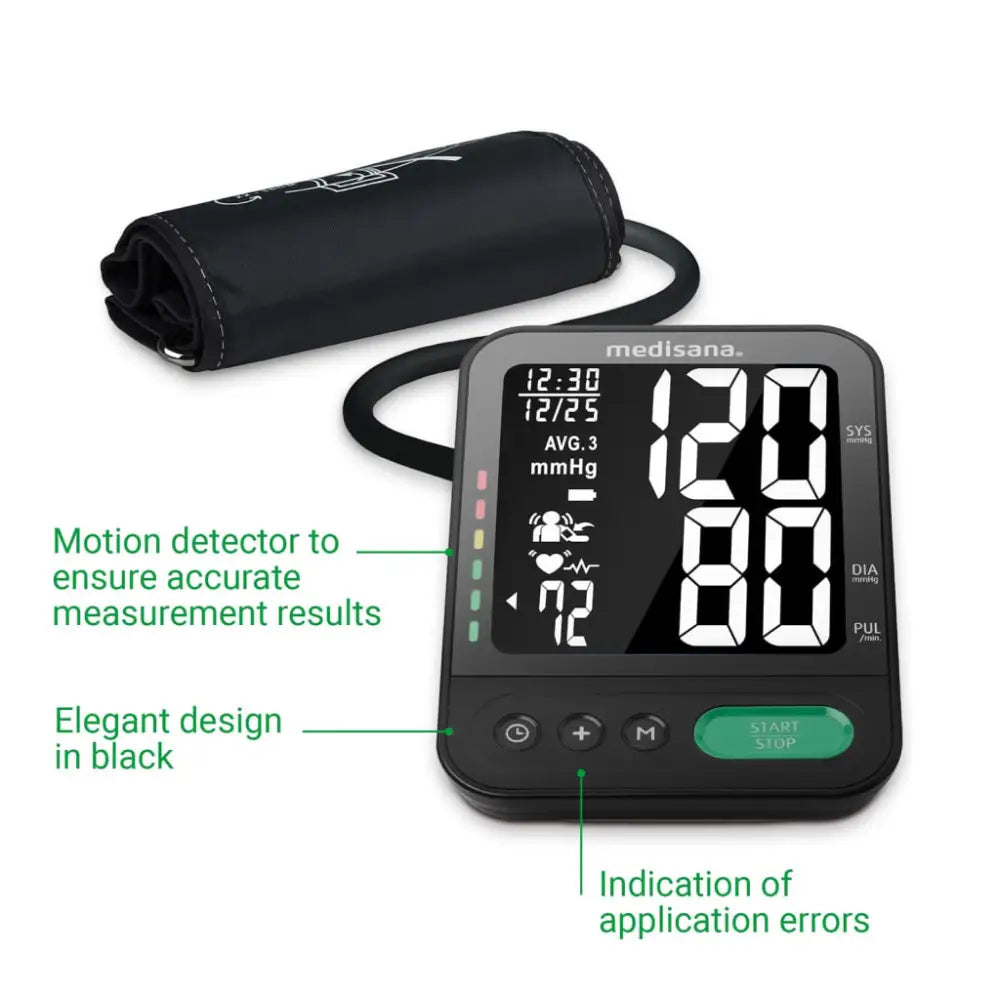 Medisana bloeddrukmeter bu 582 bovenarm zwart - bloeddrukmeters