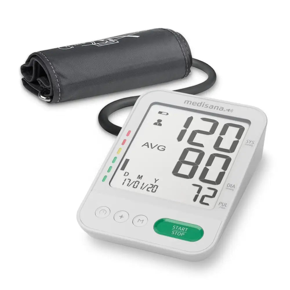 Medisana bloeddrukmeter met spraakfunctie bu 586 voice bovenarm wit - bloeddrukmeters