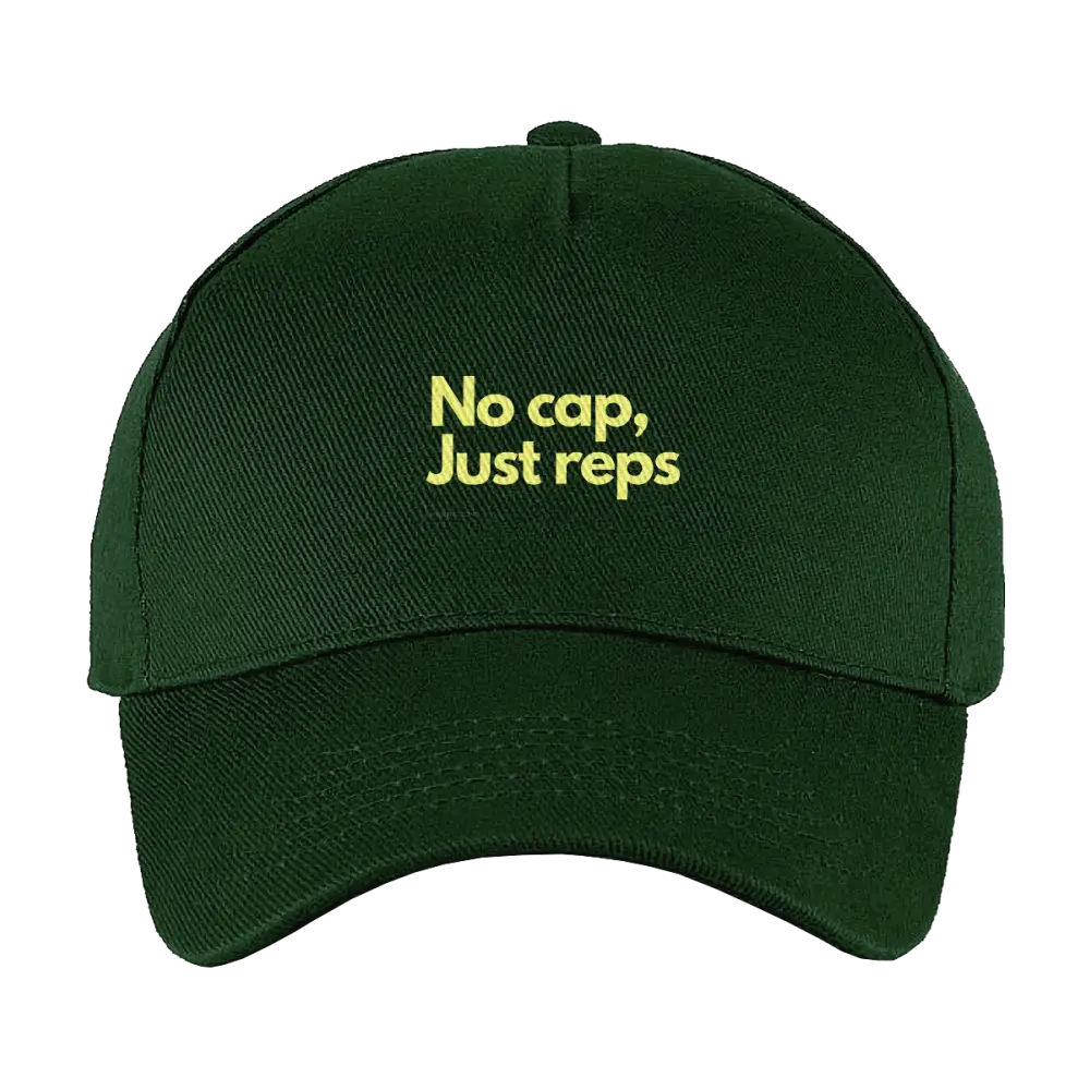 No Cap Just Reps dark green - Dark Green - Petten