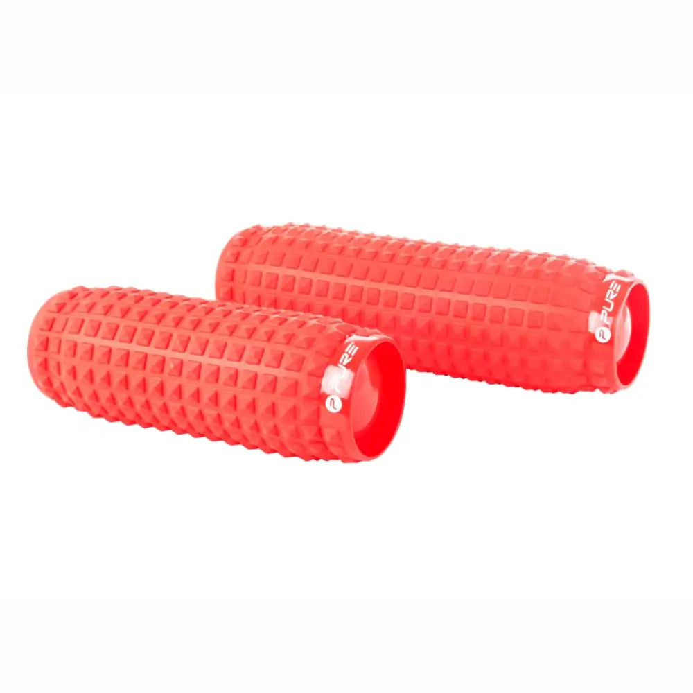 Pure2improve massageroller opgeblazen rood - schuimrubberen rollers