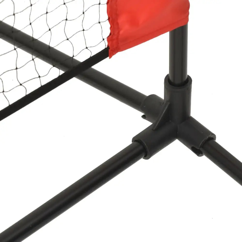 Tennisnet 300x100x87 cm polyester zwart en rood - tennisnetten