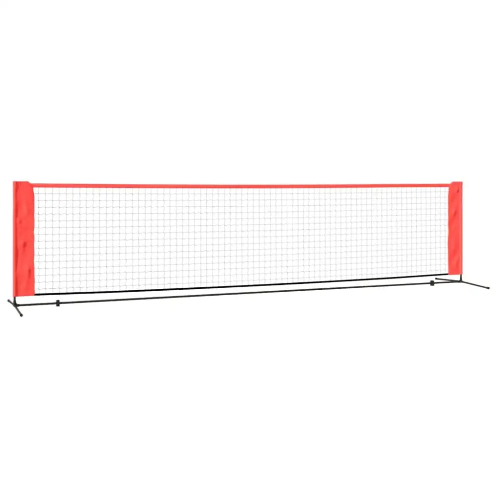 Tennisnet 400x100x87 cm polyester zwart en rood - tennisnetten