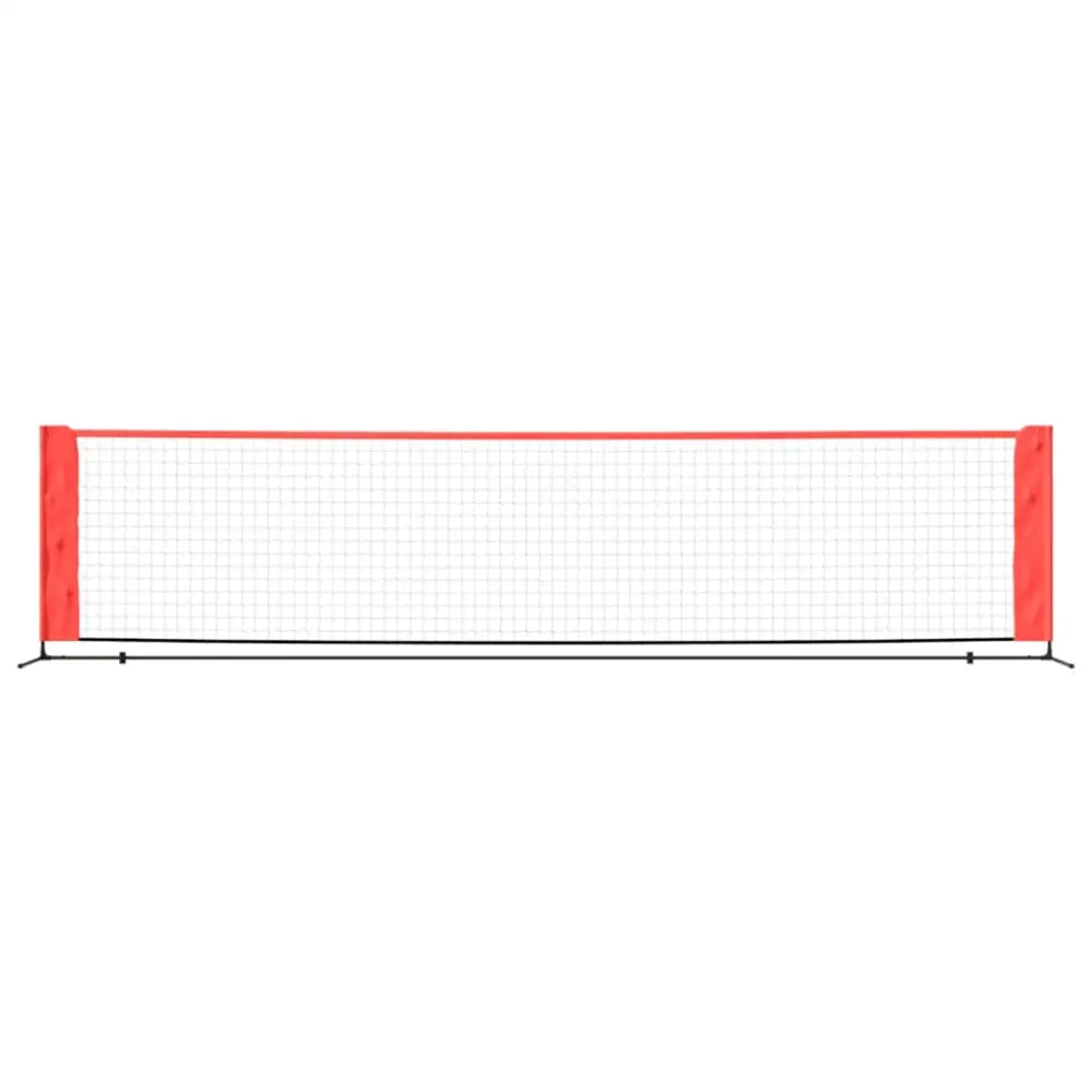 Tennisnet 400x100x87 cm polyester zwart en rood - tennisnetten