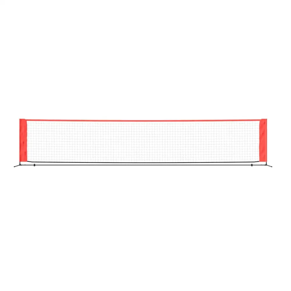 Tennisnet 500x100x87 cm polyester zwart en rood - tennisnetten