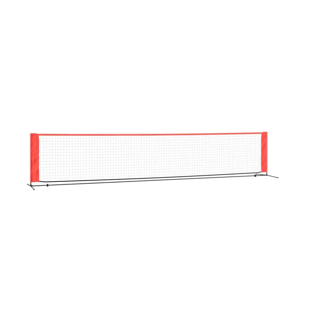 Tennisnet 500x100x87 cm polyester zwart en rood - tennisnetten