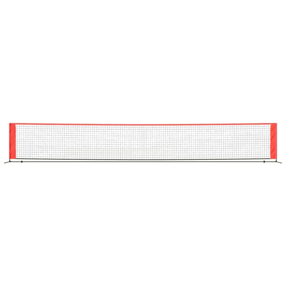 Tennisnet 600x100x87 cm polyester zwart en rood - tennisnetten