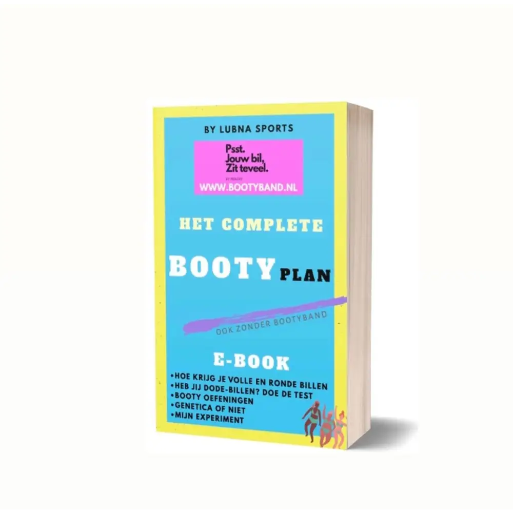 Boekomslag met de titel ’Het Complete Booty Plan’ van Luuna Sports.