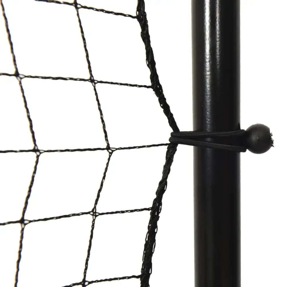 Voetbal rebounder 366x90x183 cm hdpe zwart - voetbaldoelen & -netten