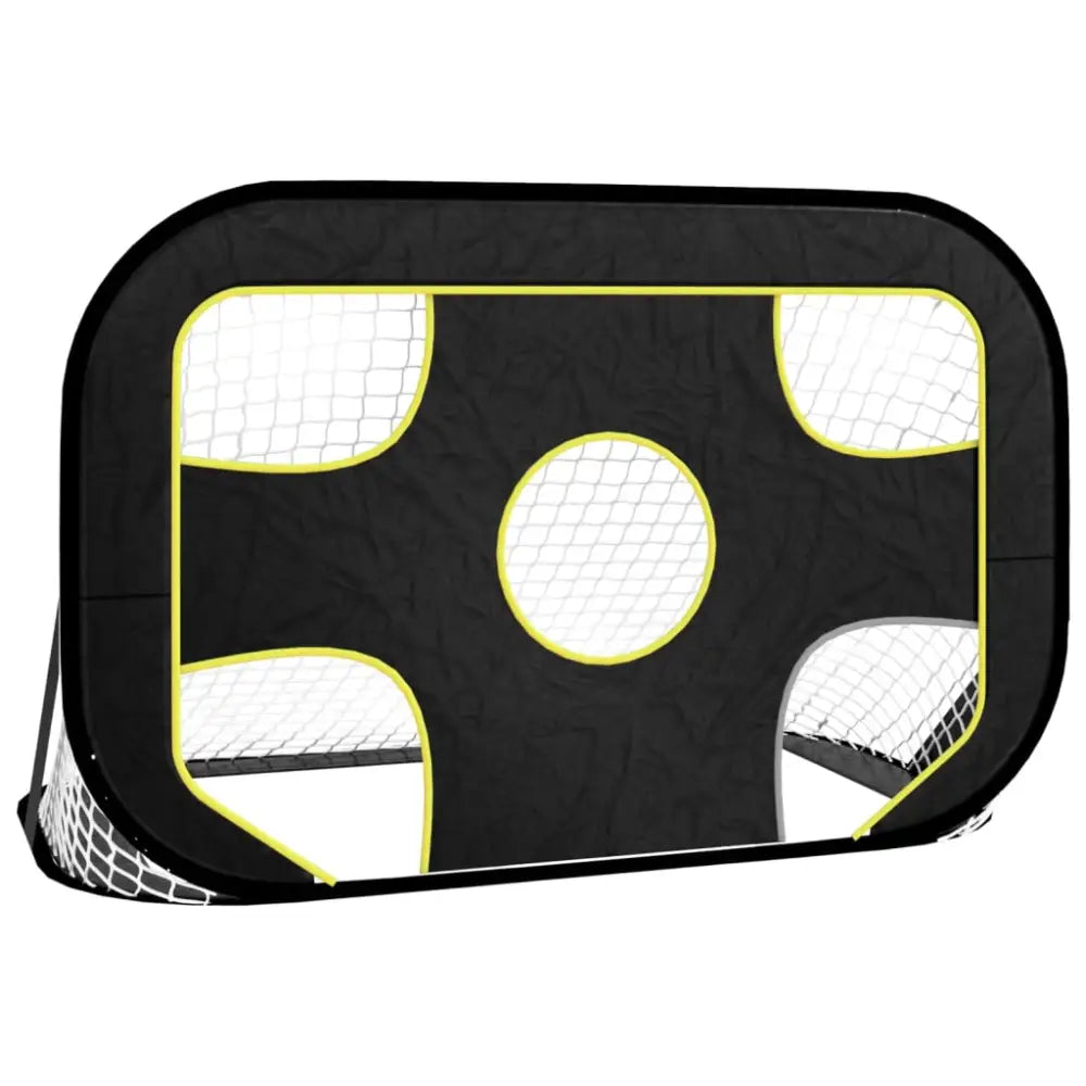 Voetbaldoel met doelwit 120x80x80 cm polyester - voetbaldoelen & -netten