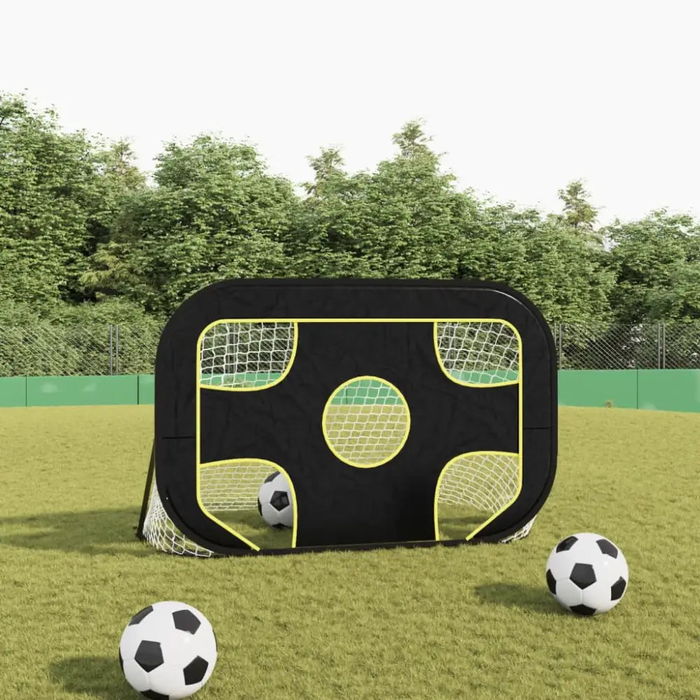 Voetbaldoel met doelwit 120x80x80 cm polyester - voetbaldoelen & -netten