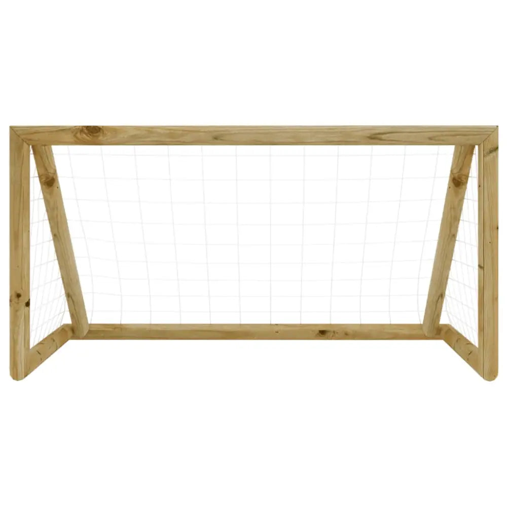 Voetbaldoel met net 120x60x80 cm geïmpregneerd grenenhout - voetbaldoelen & -netten