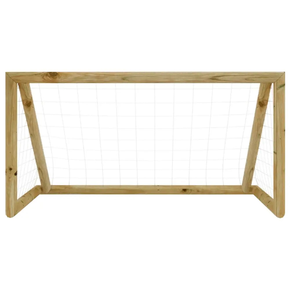 Voetbaldoel met net 160x80x100 cm geïmpregneerd grenenhout - voetbaldoelen & -netten