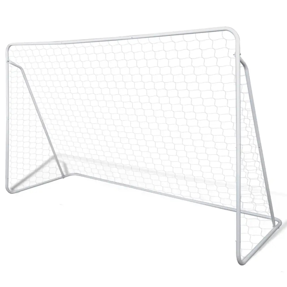 Voetbalgoals 2 st 240x90x150 cm staal - voetbaldoelen & -netten