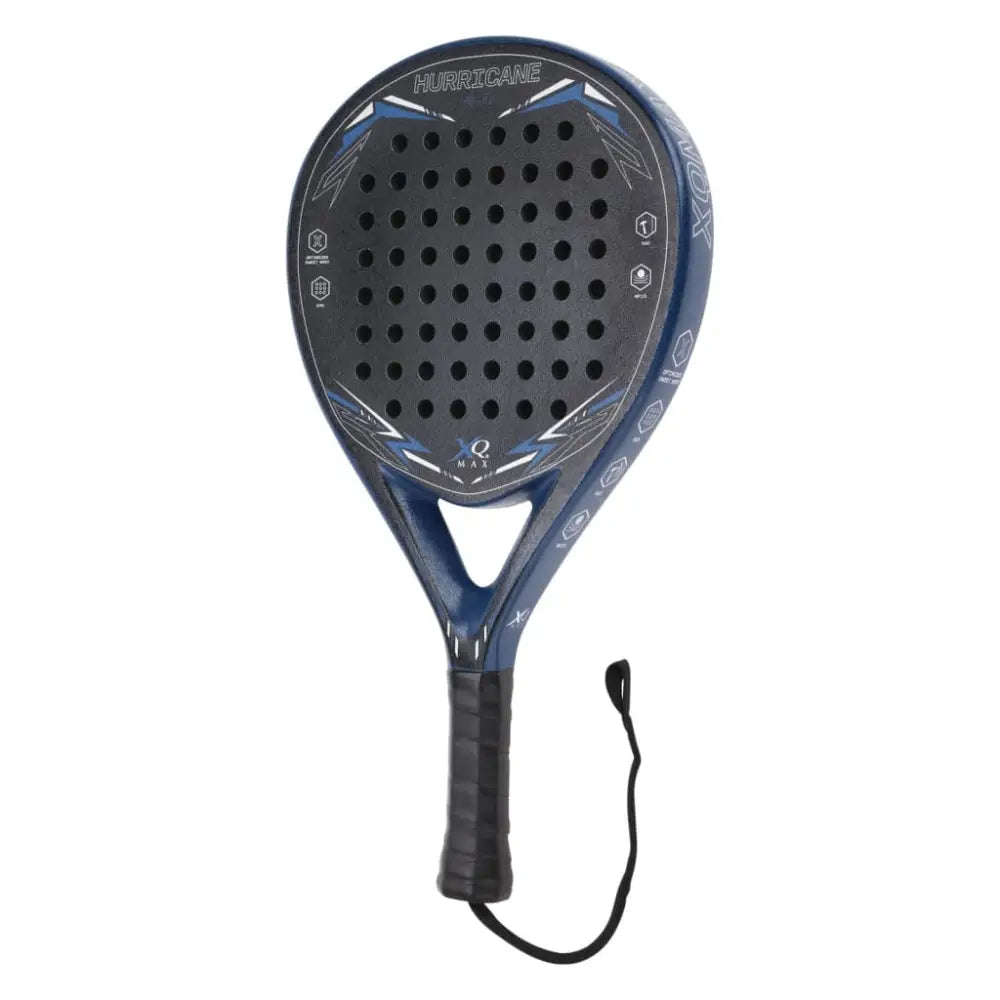 Xq max padelracket hurricane blauw en zwart - tennis & padel rackets